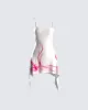 Luisa Pink Print Mini Dress sold by Finesse