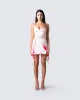Luisa Pink Print Mini Dress sold by Finesse