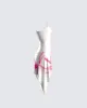 Luisa Pink Print Mini Dress sold by Finesse