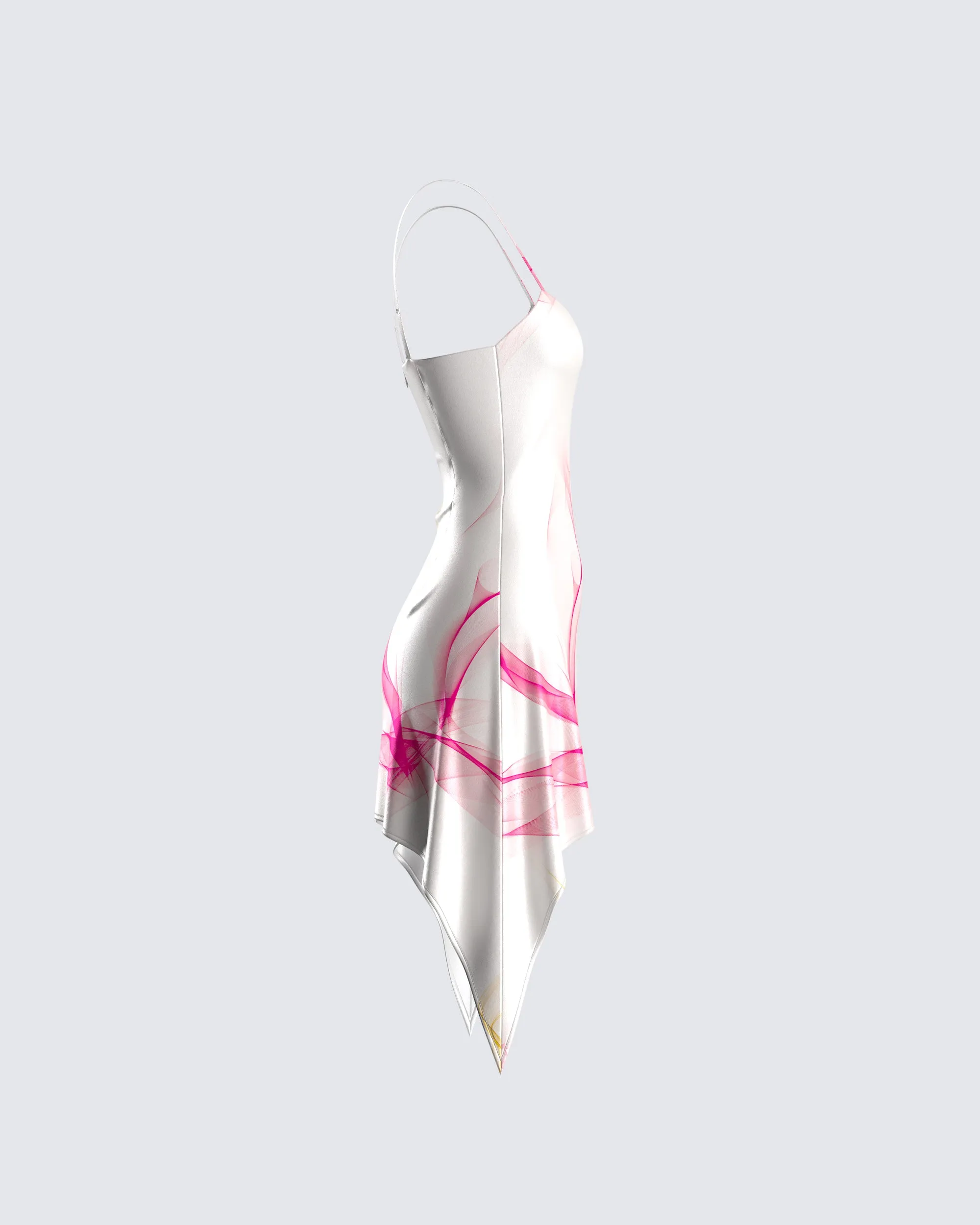 Luisa Pink Print Mini Dress sold by Finesse product image thumbnail 2