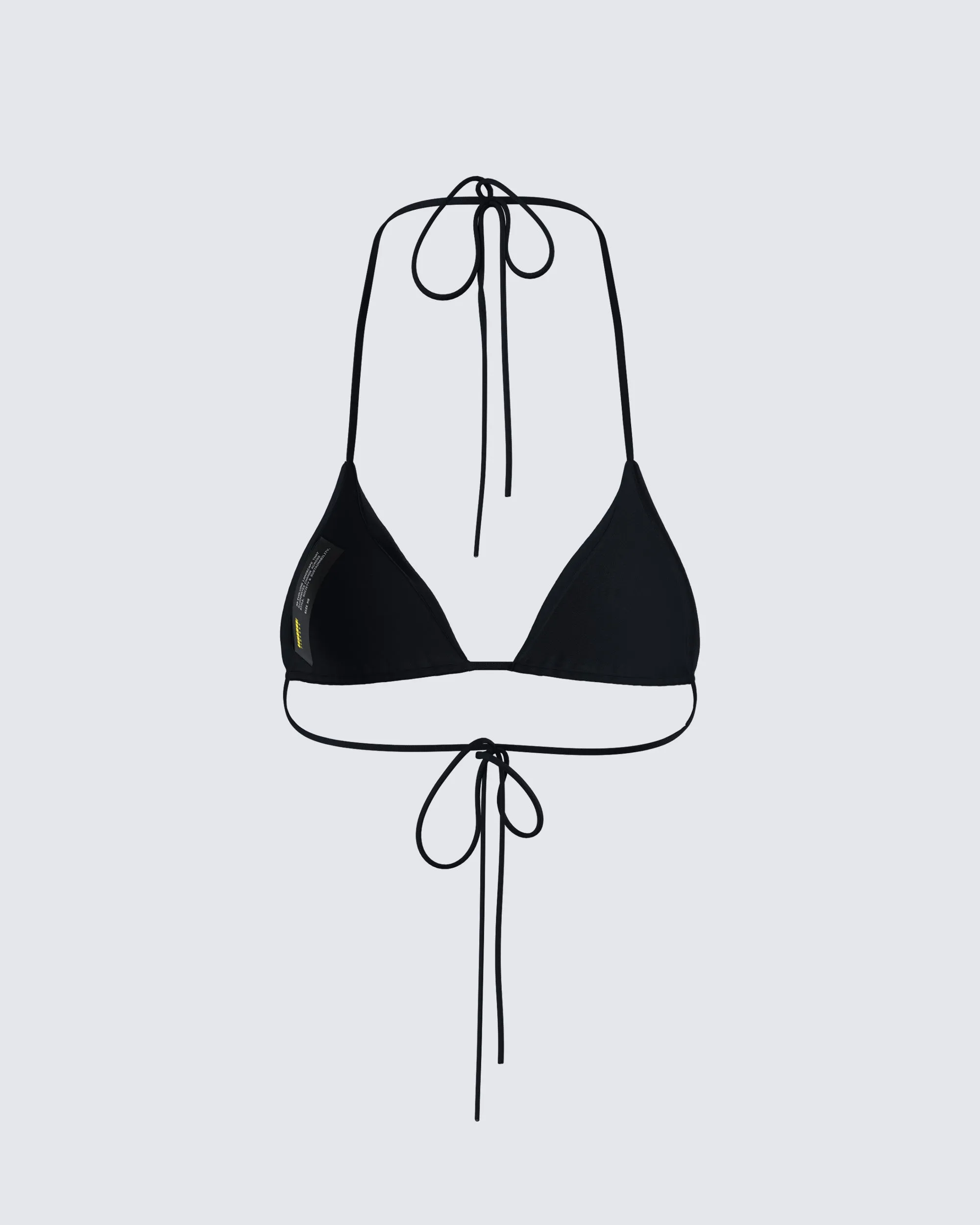 Halsey Black Triangle Bikini Top sold by Finesse product image thumbnail 3