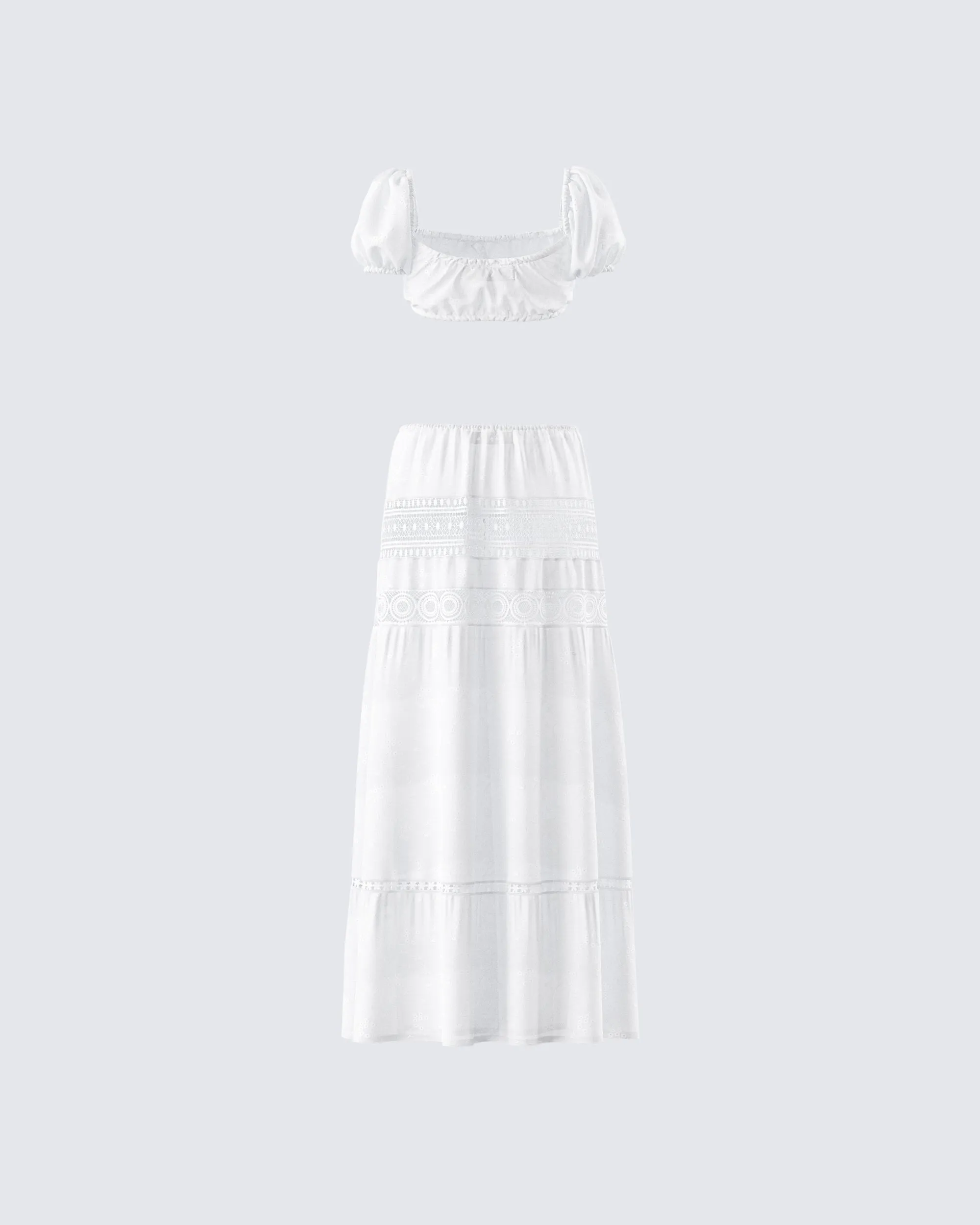 Rue White Floral Set sold by Finesse product image thumbnail 3