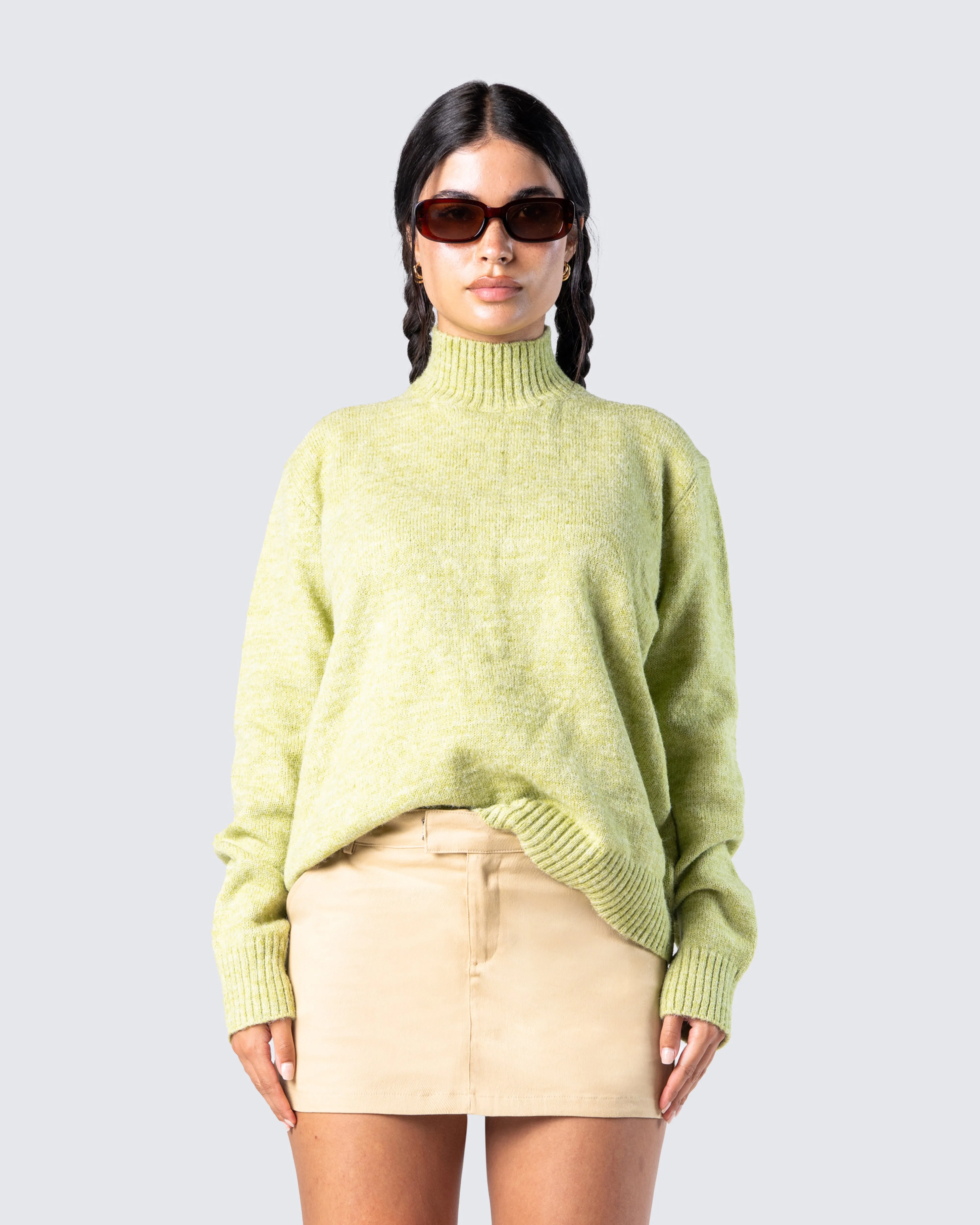 Harwell Green Marled Sweater Top sold by Finesse product image thumbnail 4