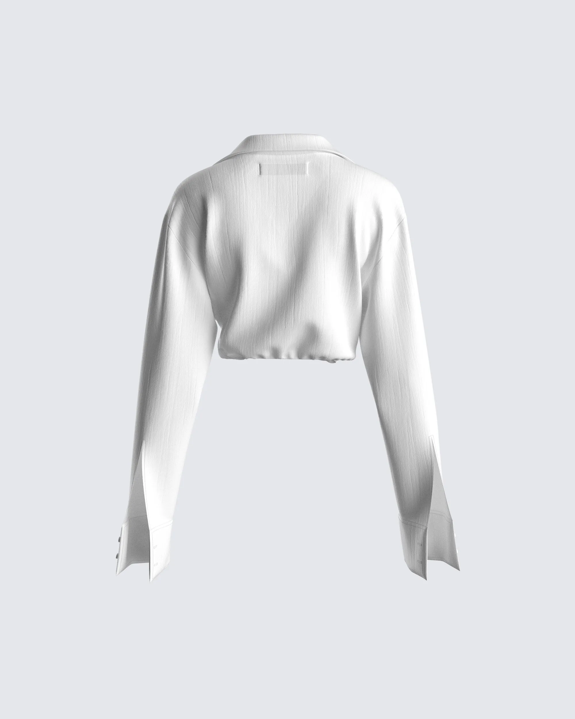 Nina White Collared Shirt sold by Finesse product image thumbnail 3