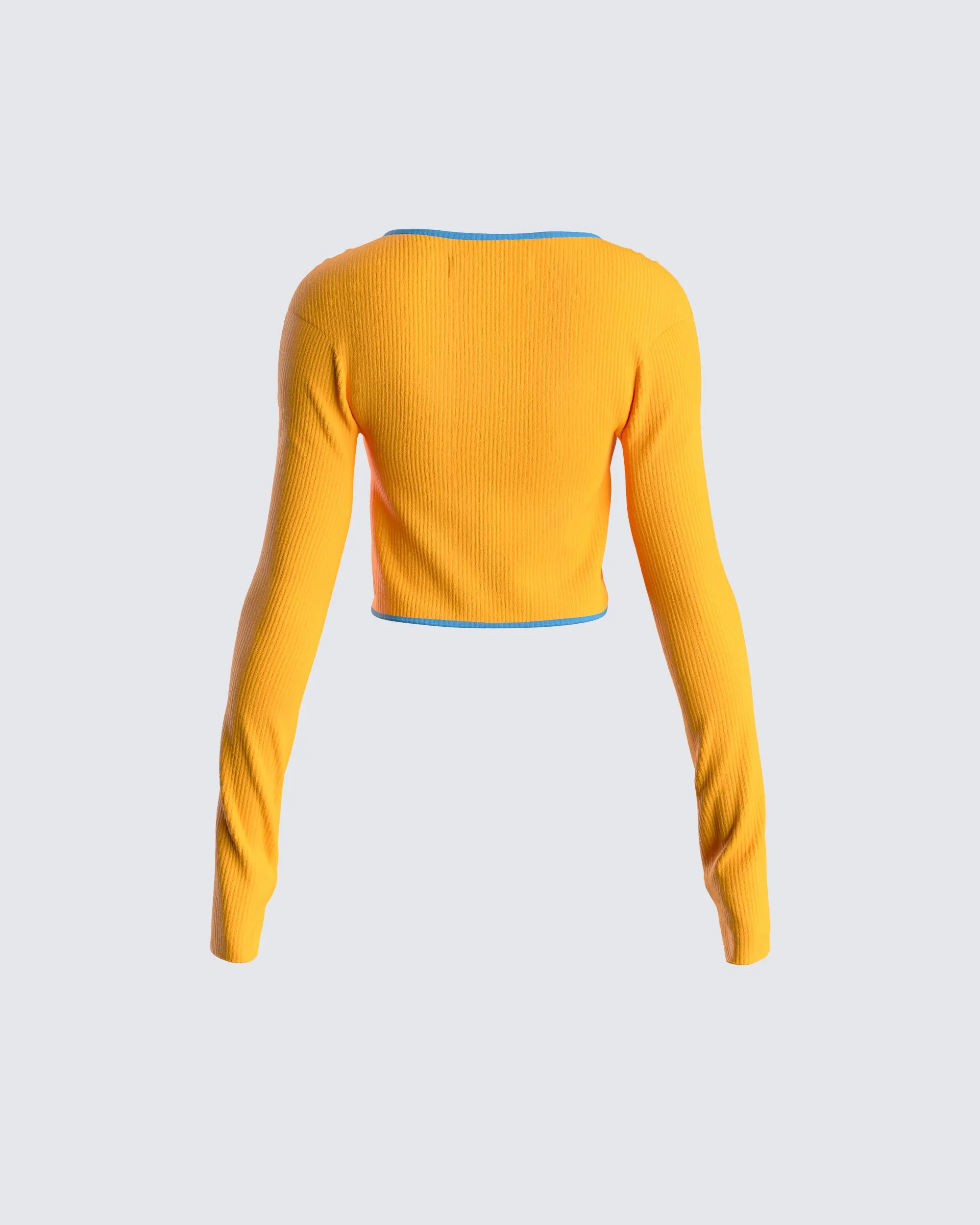 Riley Orange Long Sleeve Top sold by Finesse product image thumbnail 3
