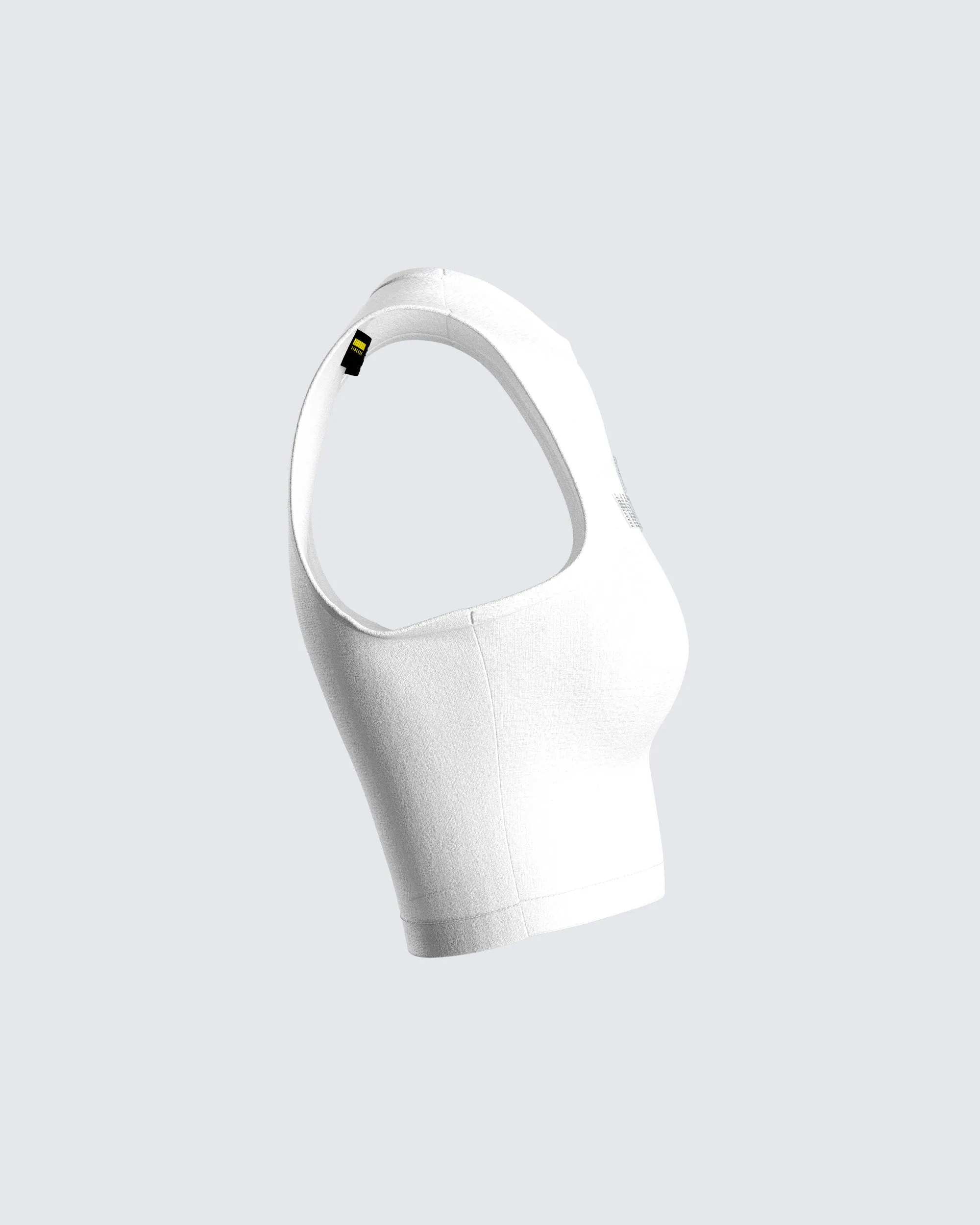 Rumi White Cropped Rhinestone Top sold by Finesse product image thumbnail 2