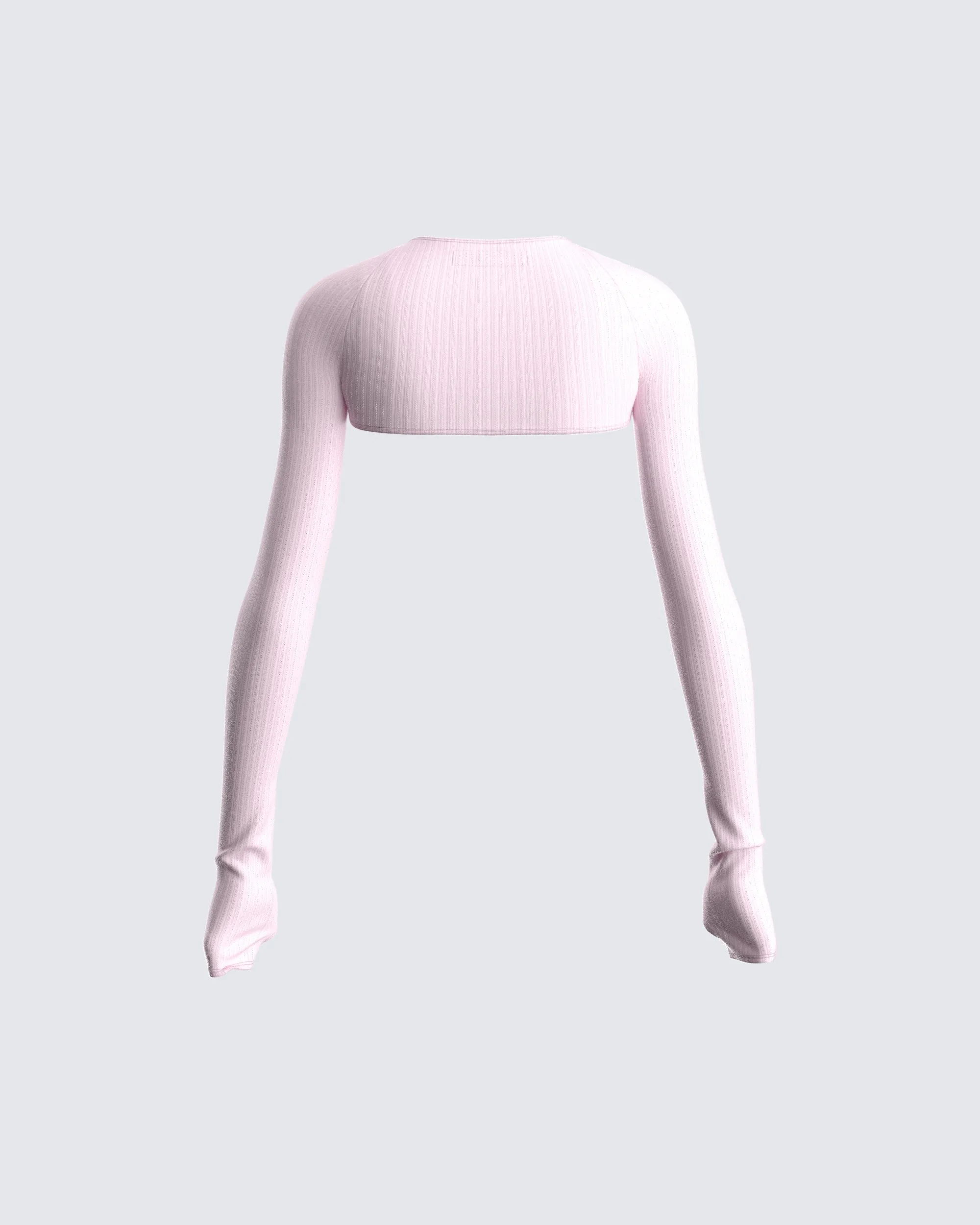 Rai Pink Rib Knit Shrug sold by Finesse product image thumbnail 3
