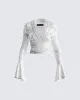 Priya White Lace Top sold by Finesse