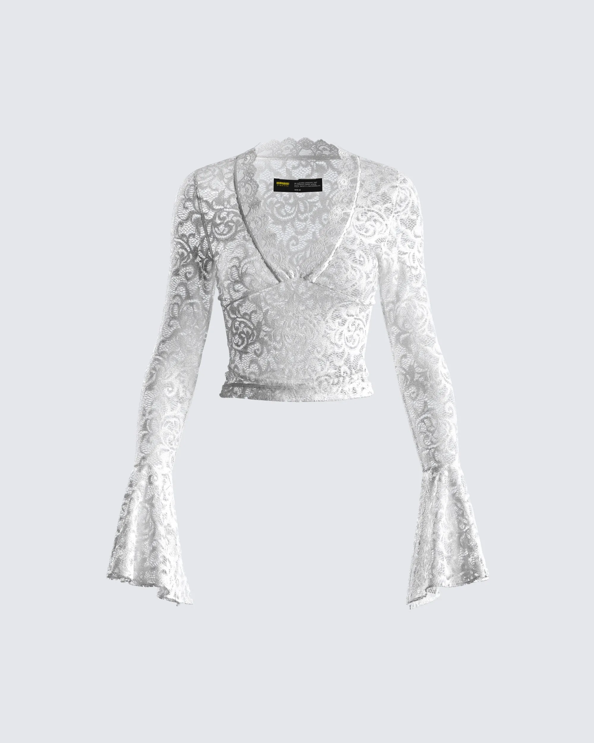 Priya White Lace Top sold by Finesse