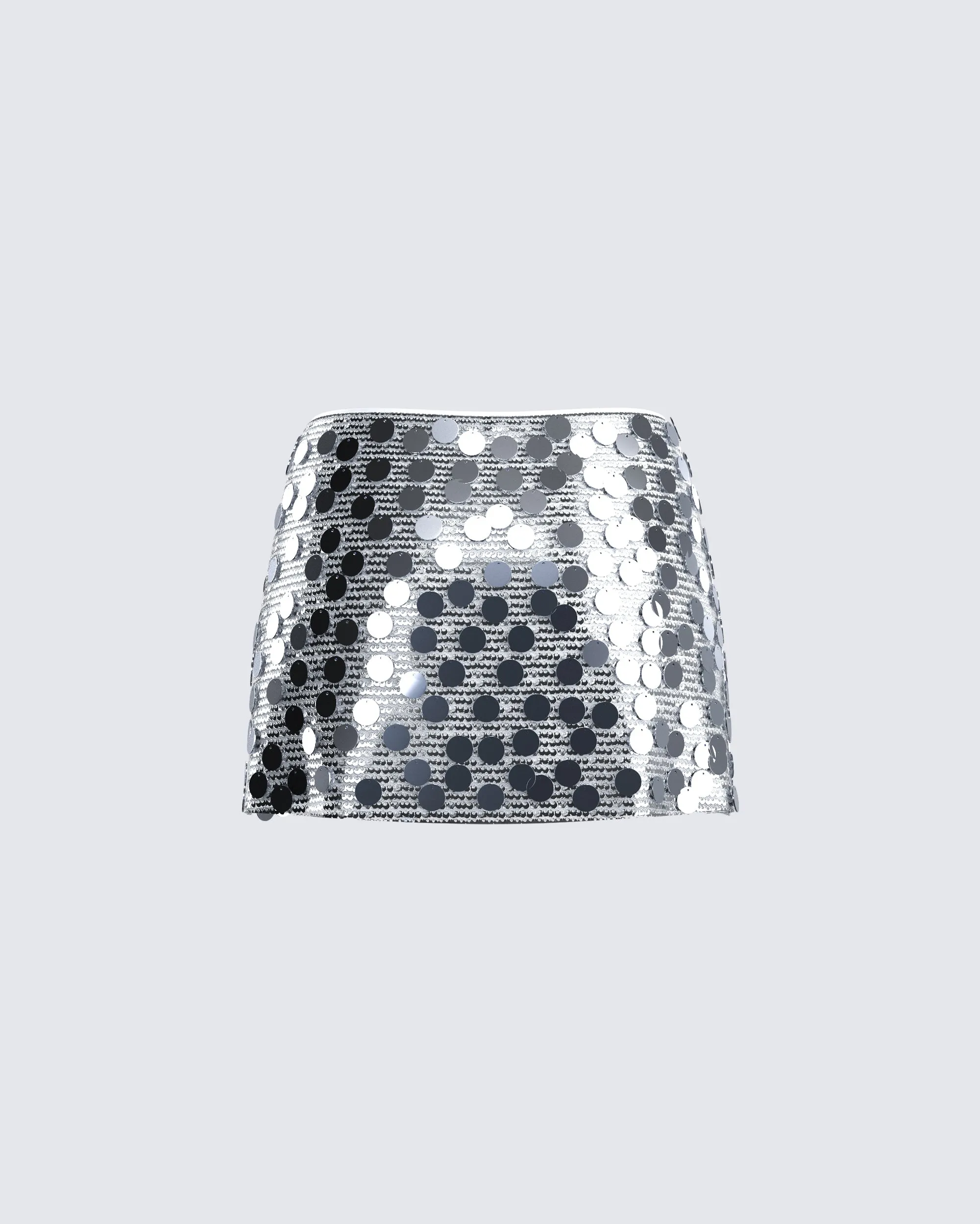 Philo Silver Sequin Mini Skirt sold by Finesse product image thumbnail 3