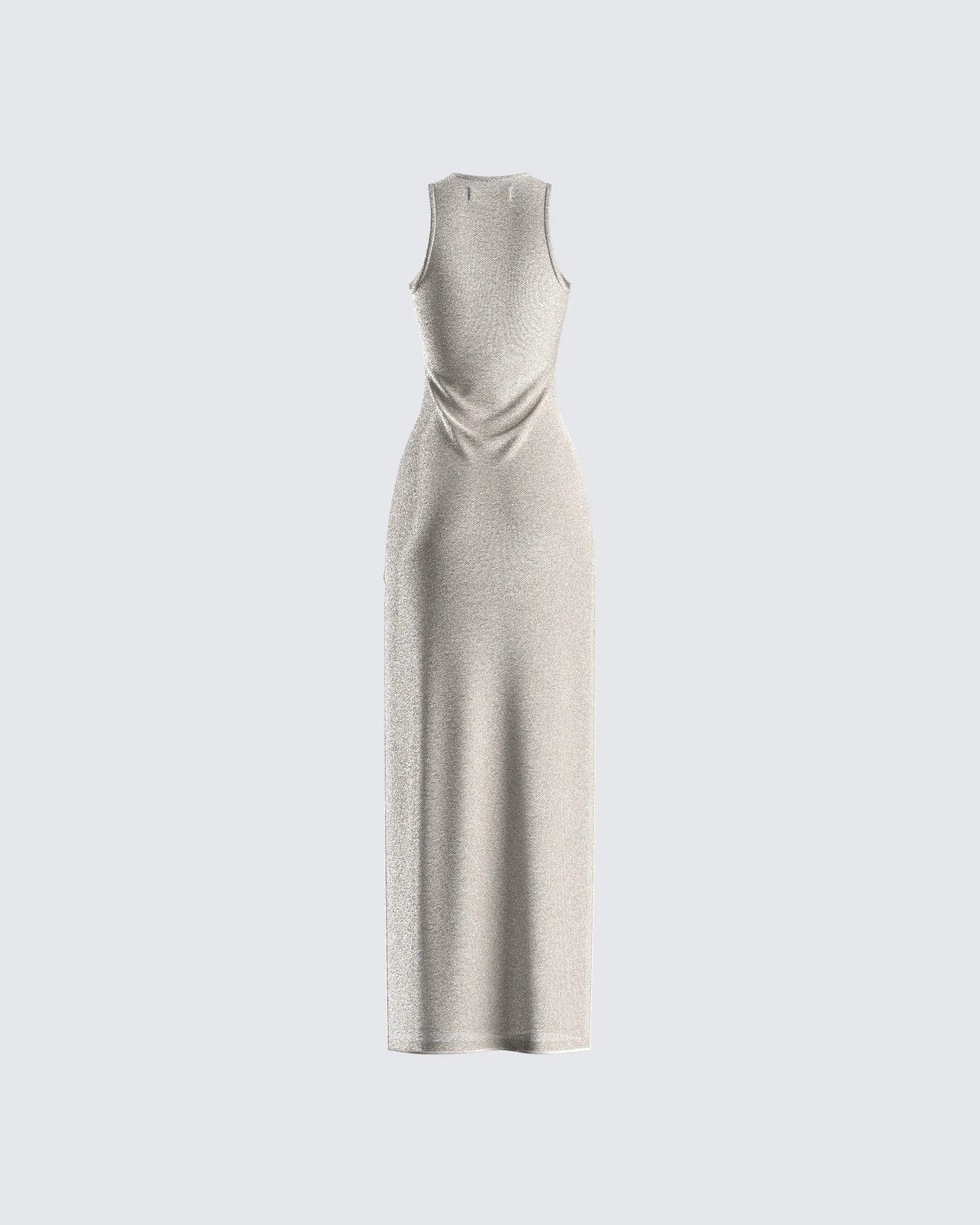 Taline Gold Lurex Maxi Dress sold by Finesse product image thumbnail 3