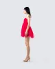 Nelly Hot Pink Tulle Mini Dress sold by Finesse