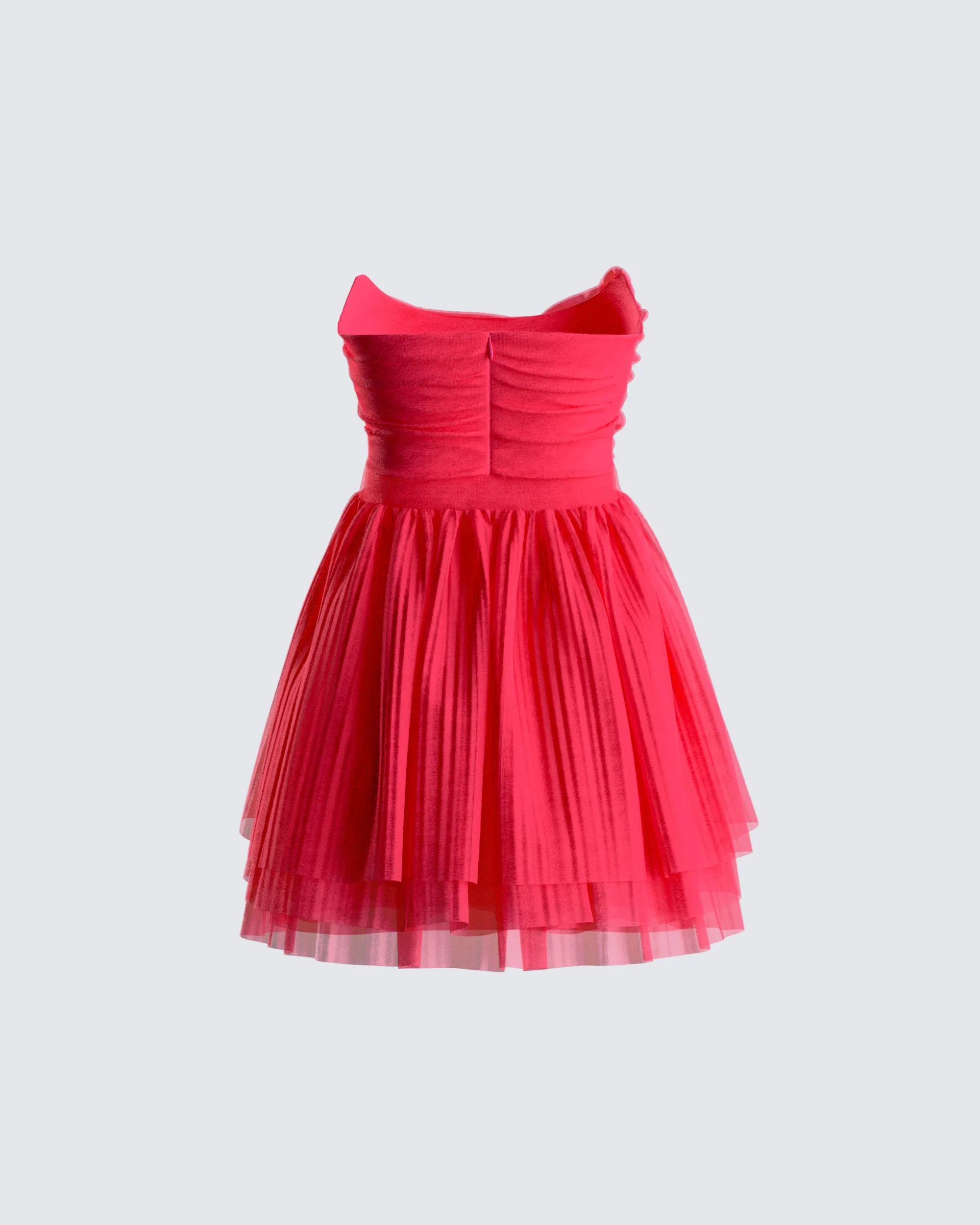 Nelly Hot Pink Tulle Mini Dress sold by Finesse product image thumbnail 3