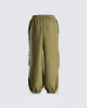 Adriana Green Parachute Pant sold by Finesse