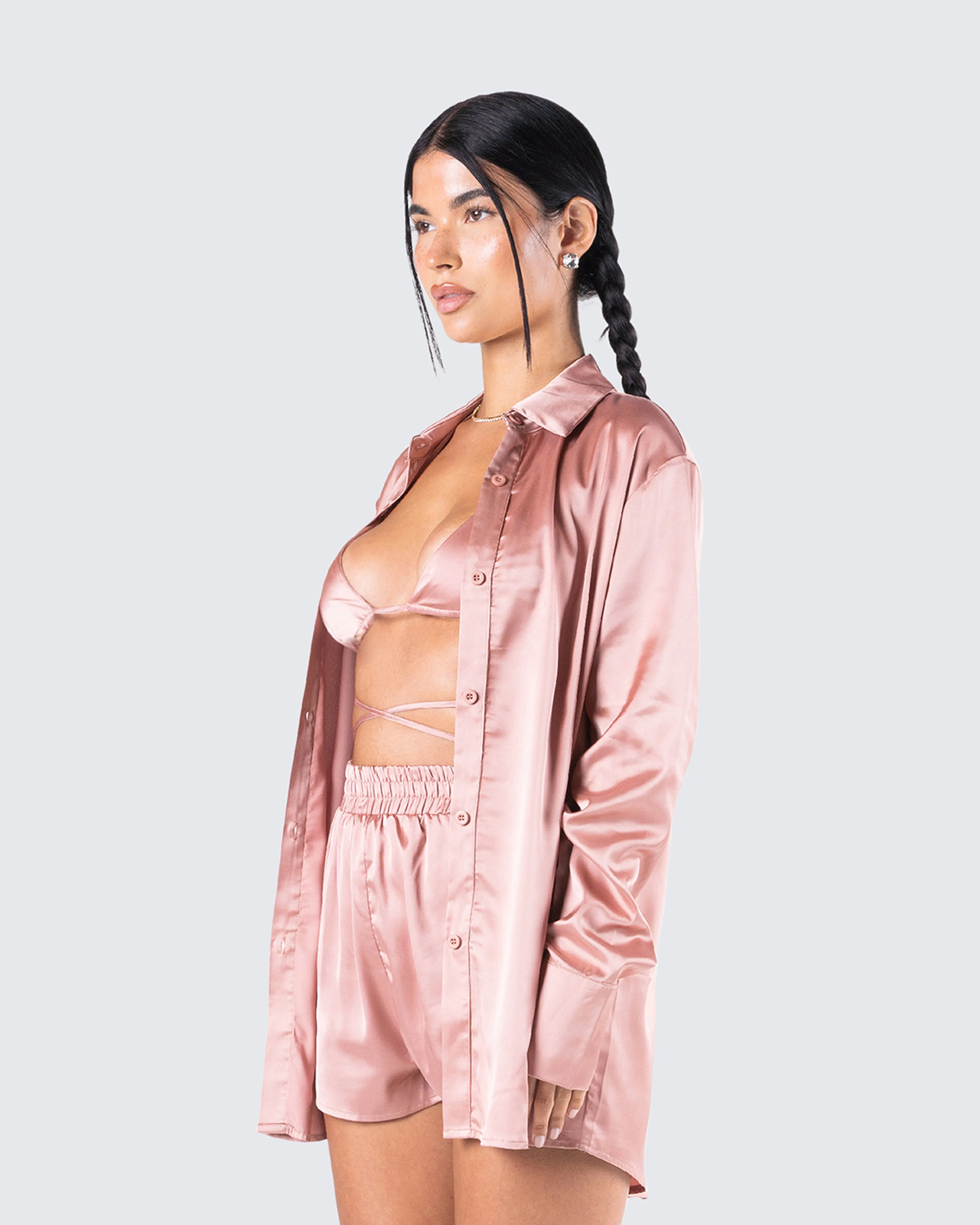 Gracie Satin Shirt sold by Finesse product image thumbnail 5