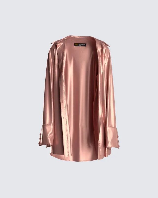 Gracie Satin Shirt sold by Finesse