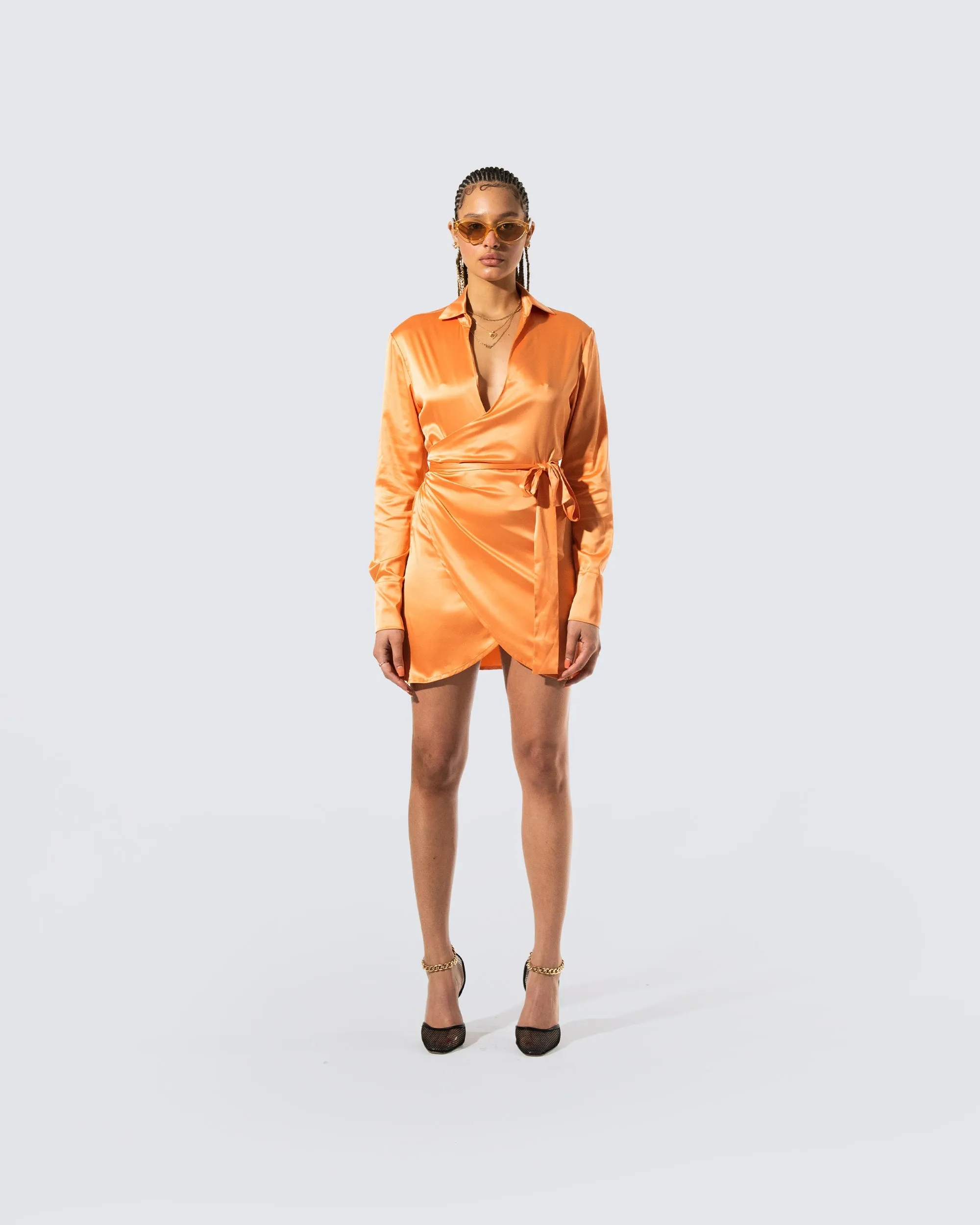 Remi Wrap Shirt Dress sold by Finesse product image thumbnail 4