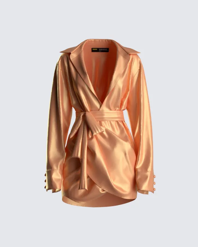 Remi Wrap Shirt Dress sold by Finesse