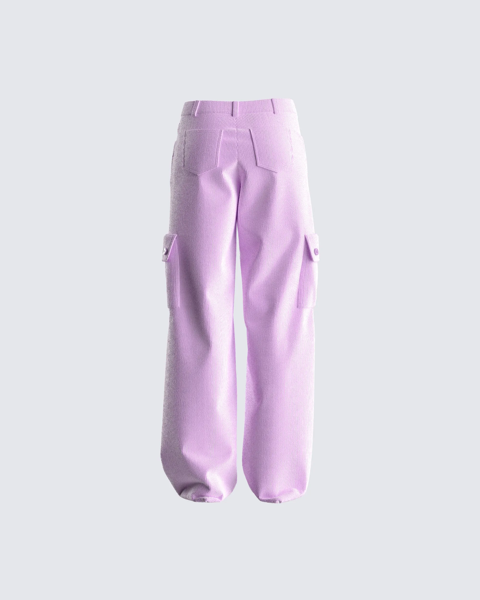 Lisa Lavender Corduroy Cargo Pant sold by Finesse product image thumbnail 3