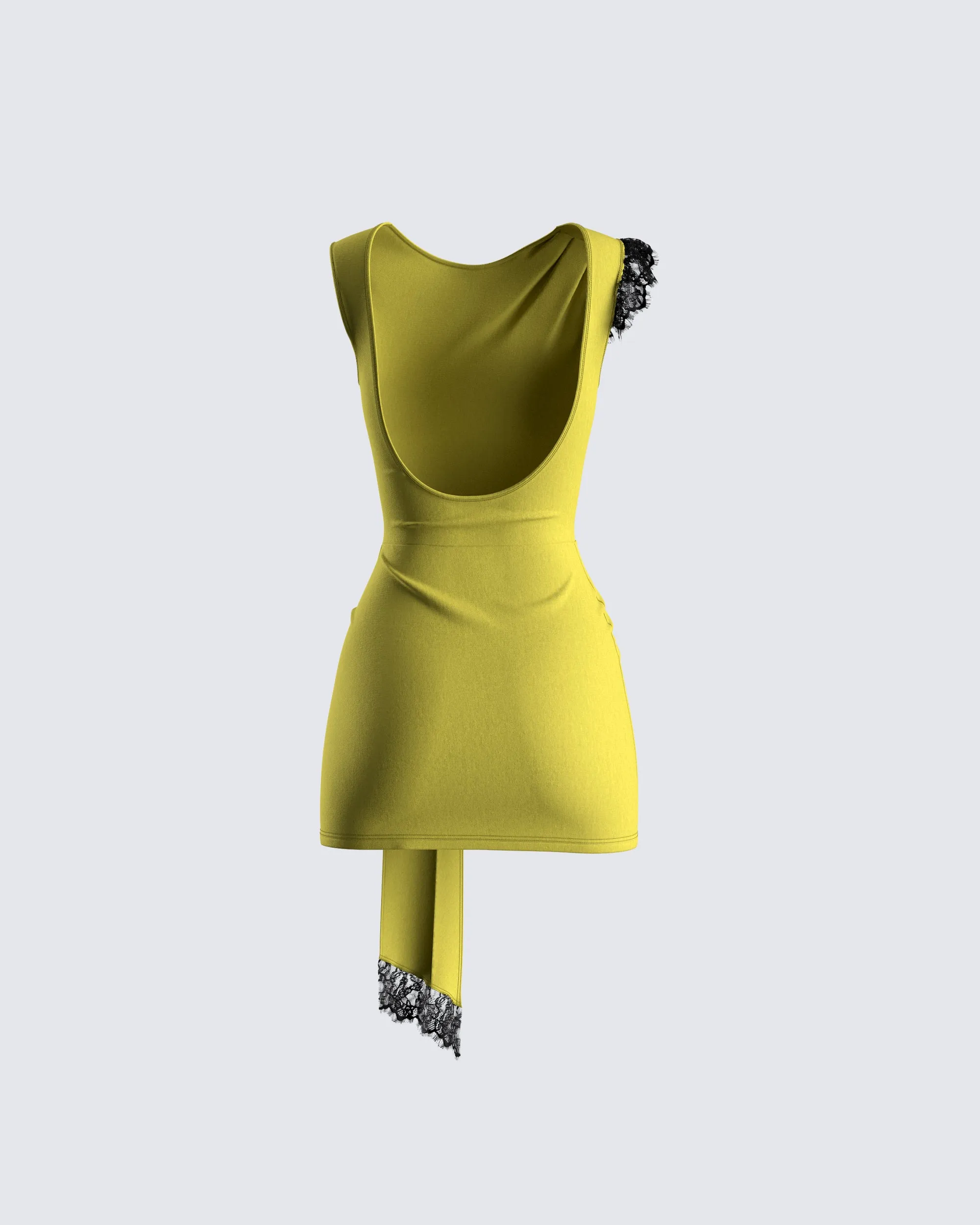 Rebecca Green Jersey Mini Dress sold by Finesse product image thumbnail 3