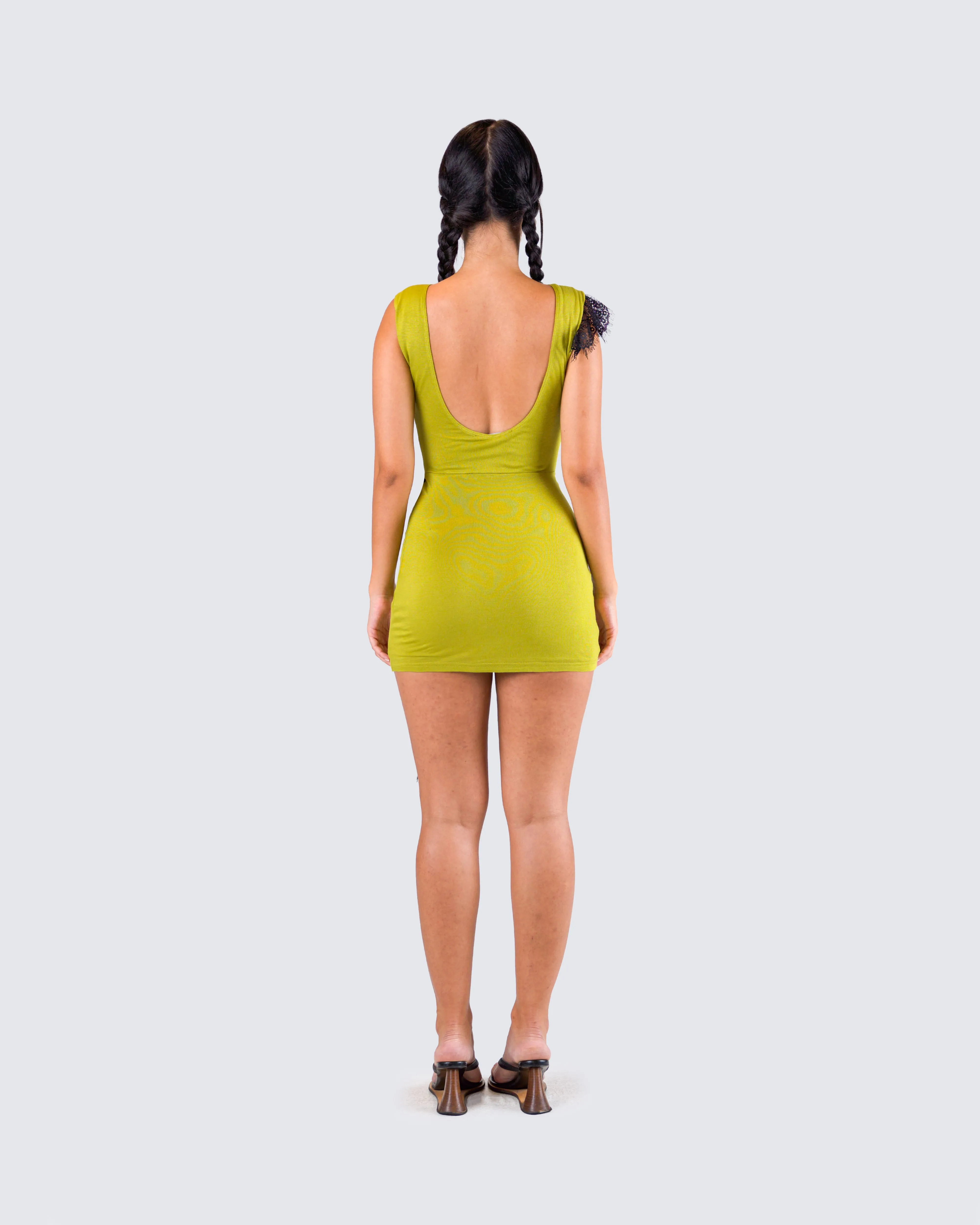 Rebecca Green Jersey Mini Dress sold by Finesse product image thumbnail 5