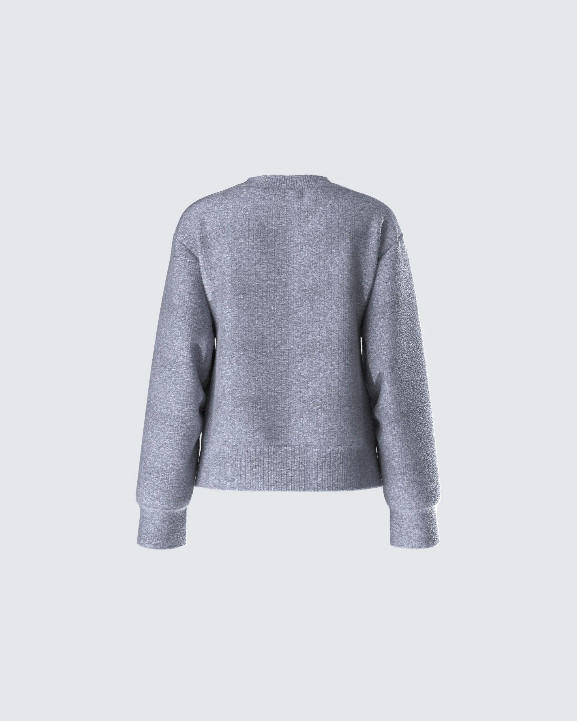 Angela Grey Sweater Knit Top sold by Finesse product image thumbnail 3