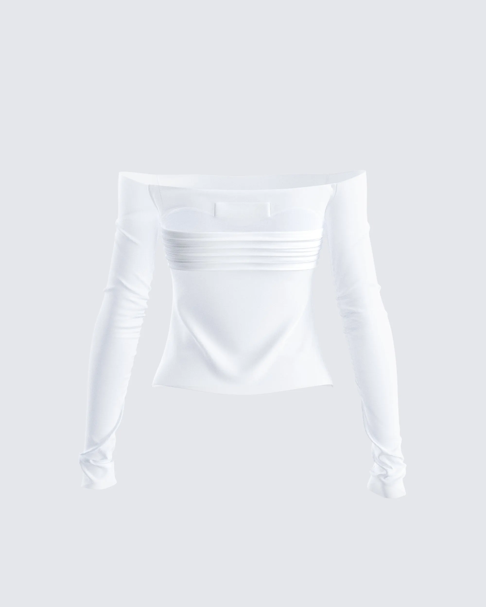 Theo White Sheer Knit Top sold by Finesse product image thumbnail 3