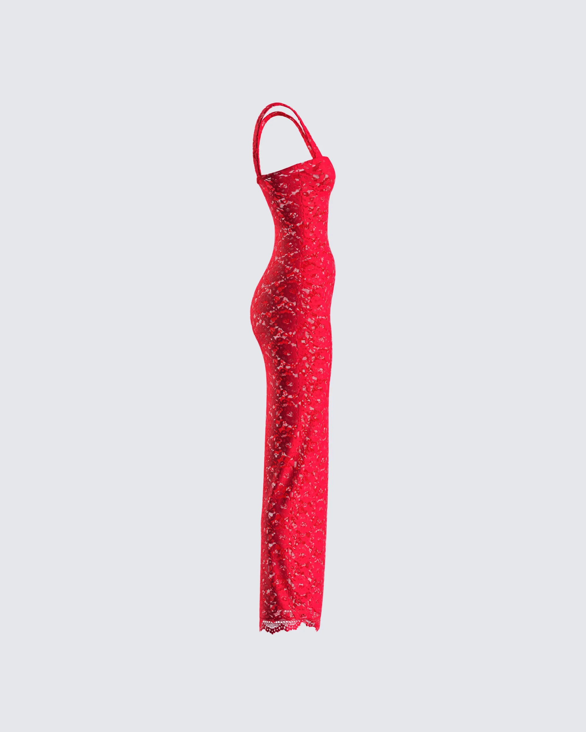 Arlo Red Lace Strappy Maxi Dress sold by Finesse product image thumbnail 2