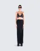 Shelly Black Chainmail Halter Top sold by Finesse