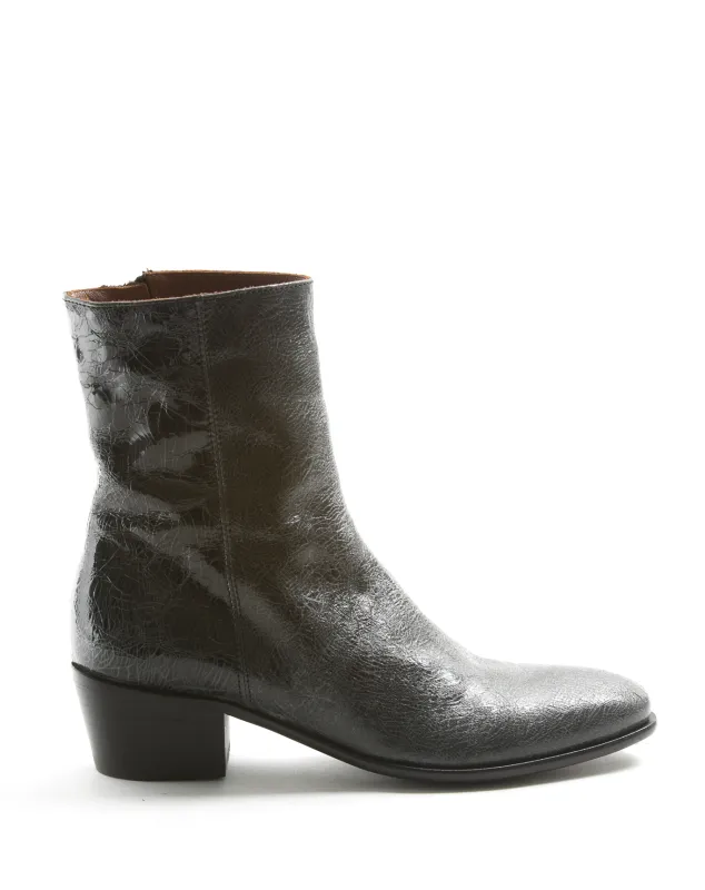MATT Black Leather Boots sold by Fiorentini + Baker