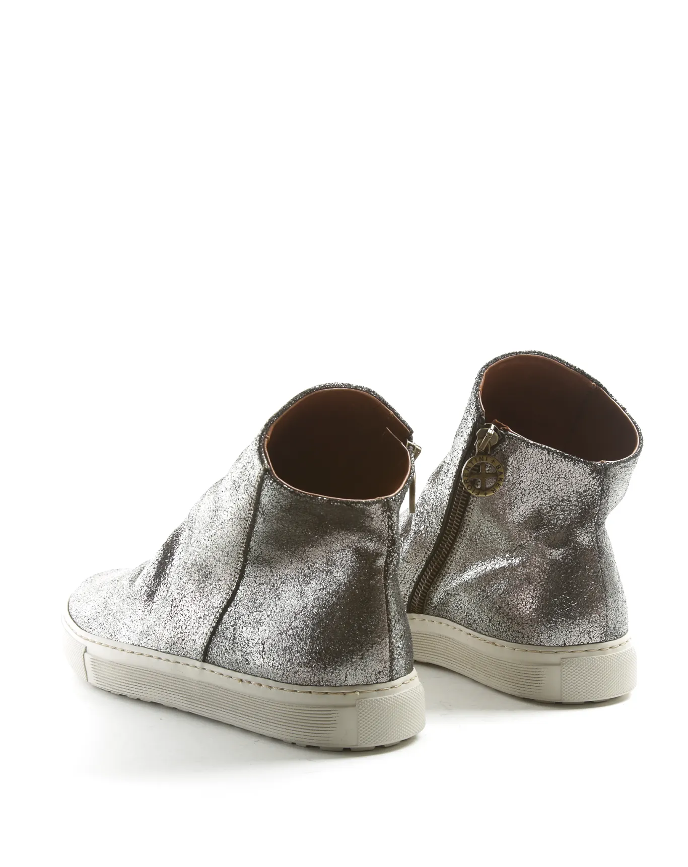 BIEL Silver Leather Sneakers Boots sold by Fiorentini + Baker product image thumbnail 3