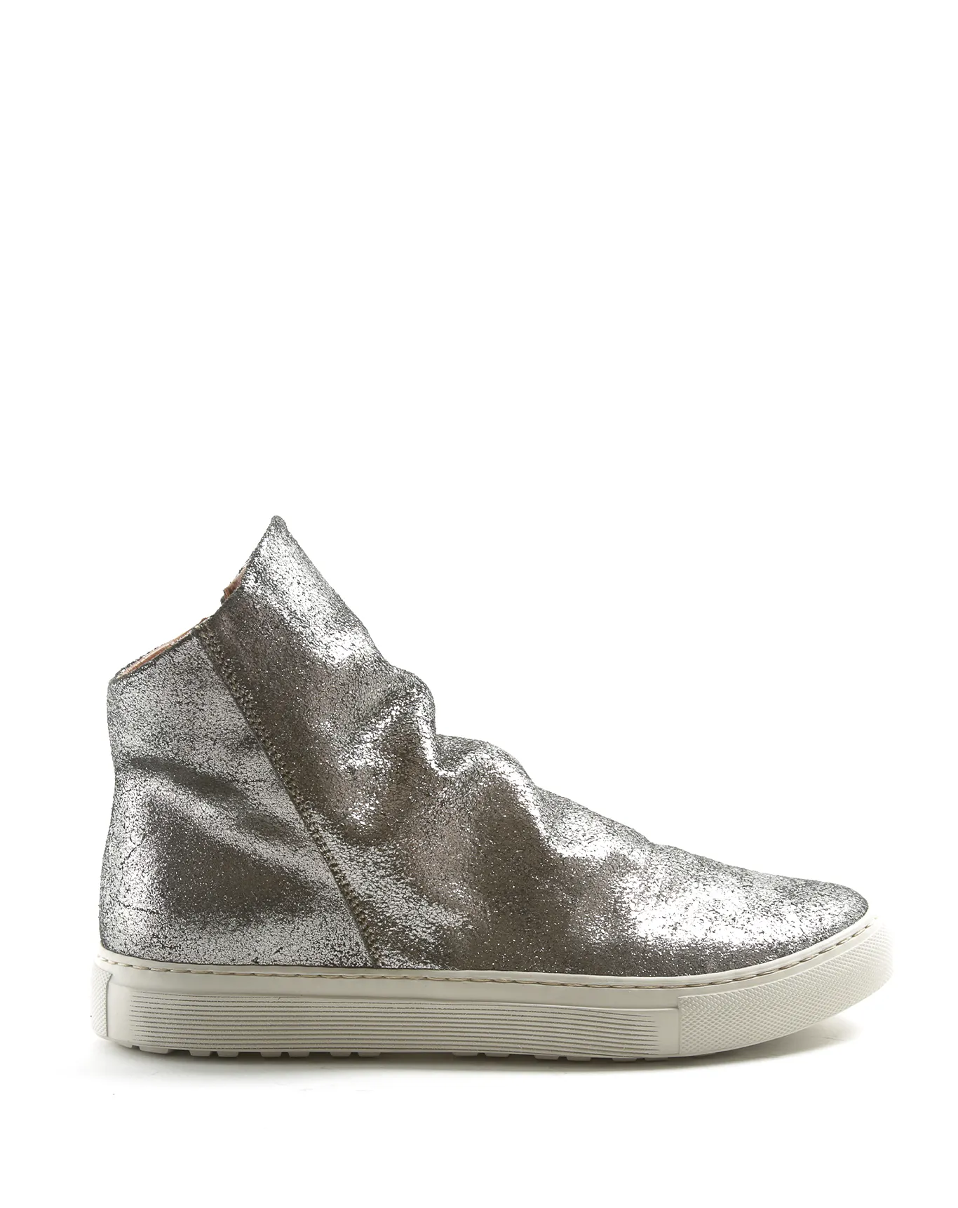 BIEL Silver Leather Sneakers Boots sold by Fiorentini + Baker