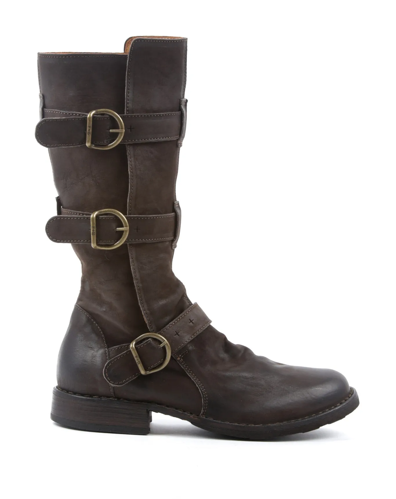 7040 Brown Leather Boots sold by Fiorentini + Baker