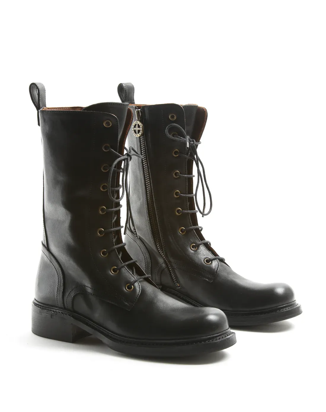 SOZ Black Leather Boots sold by Fiorentini + Baker product image thumbnail 2