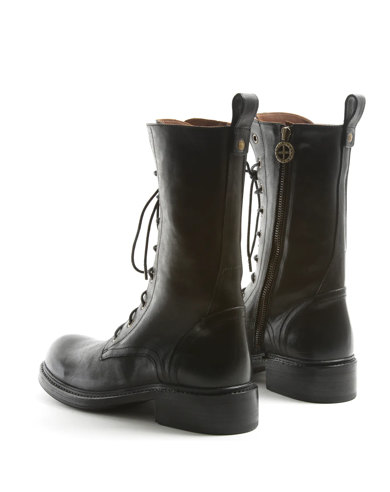 SOZ Black Leather Boots sold by Fiorentini + Baker product image thumbnail 3