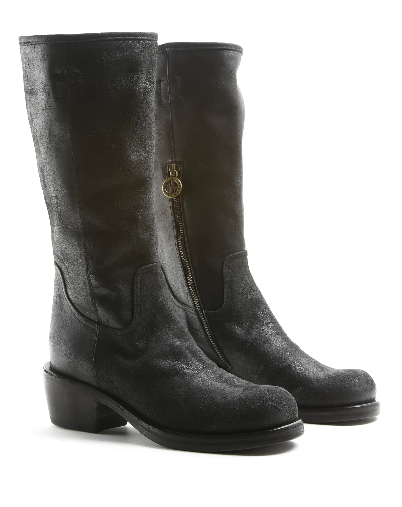 MOLL Black Leather Boots sold by Fiorentini + Baker product image thumbnail 2
