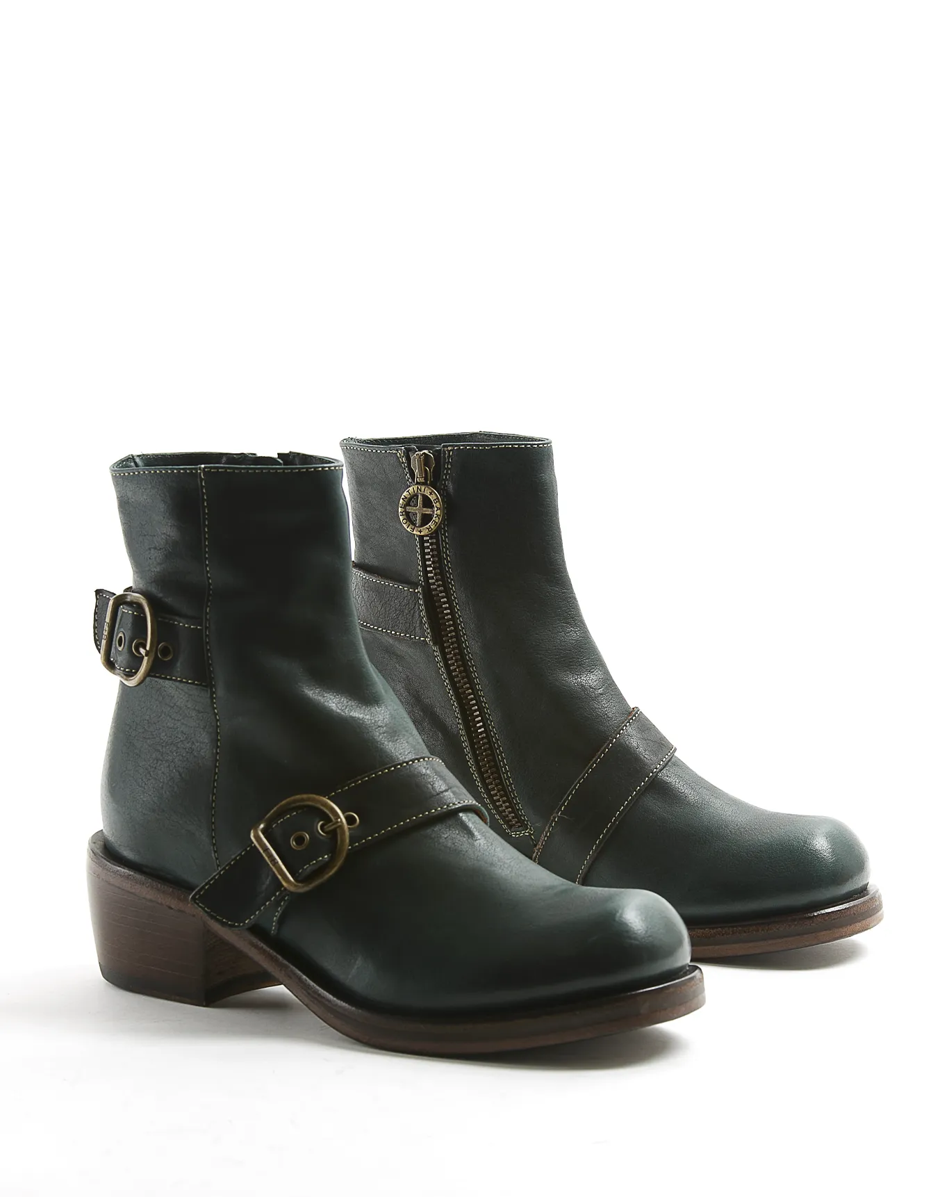 MOKE Darl Teal Leather Boots sold by Fiorentini + Baker product image thumbnail 2