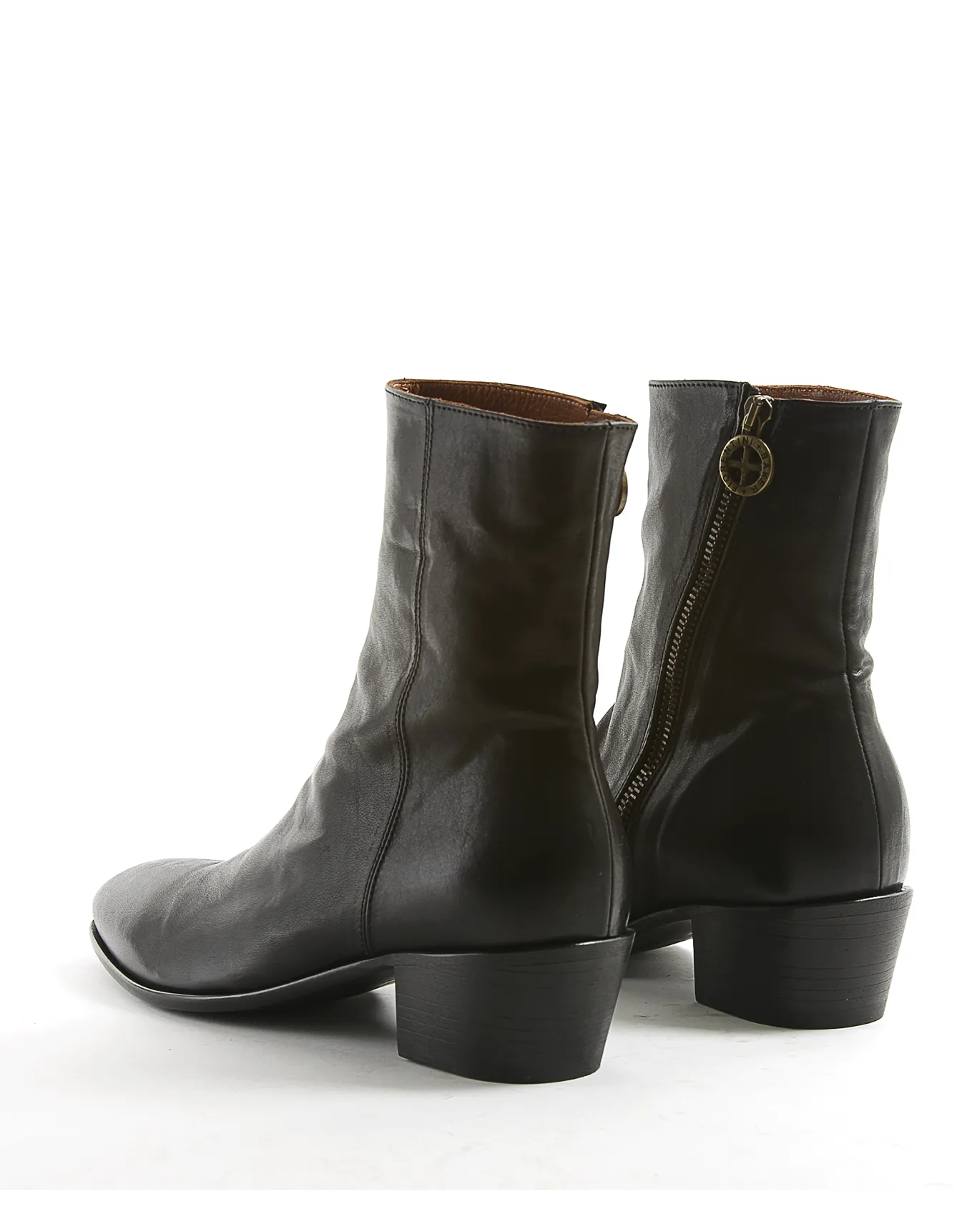 MATT Black Leather Boots sold by Fiorentini + Baker product image thumbnail 3
