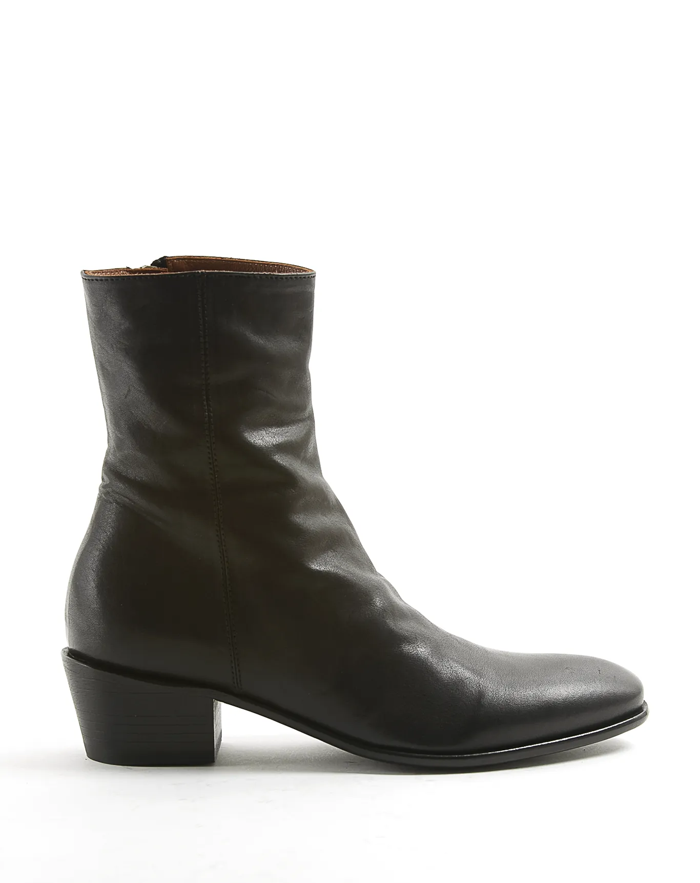 MATT Black Leather Boots sold by Fiorentini + Baker