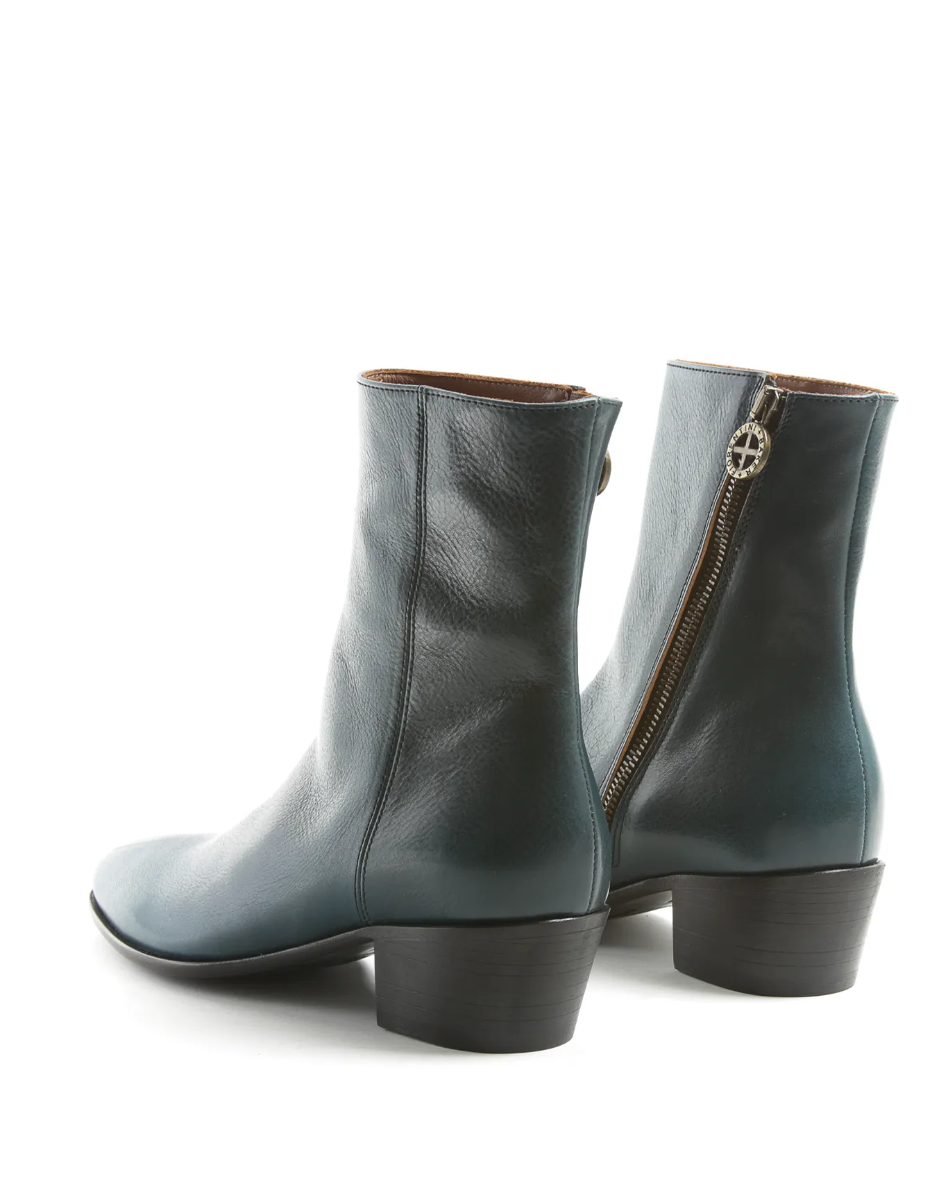 MATT Petrol Leather Boots sold by Fiorentini + Baker product image thumbnail 3