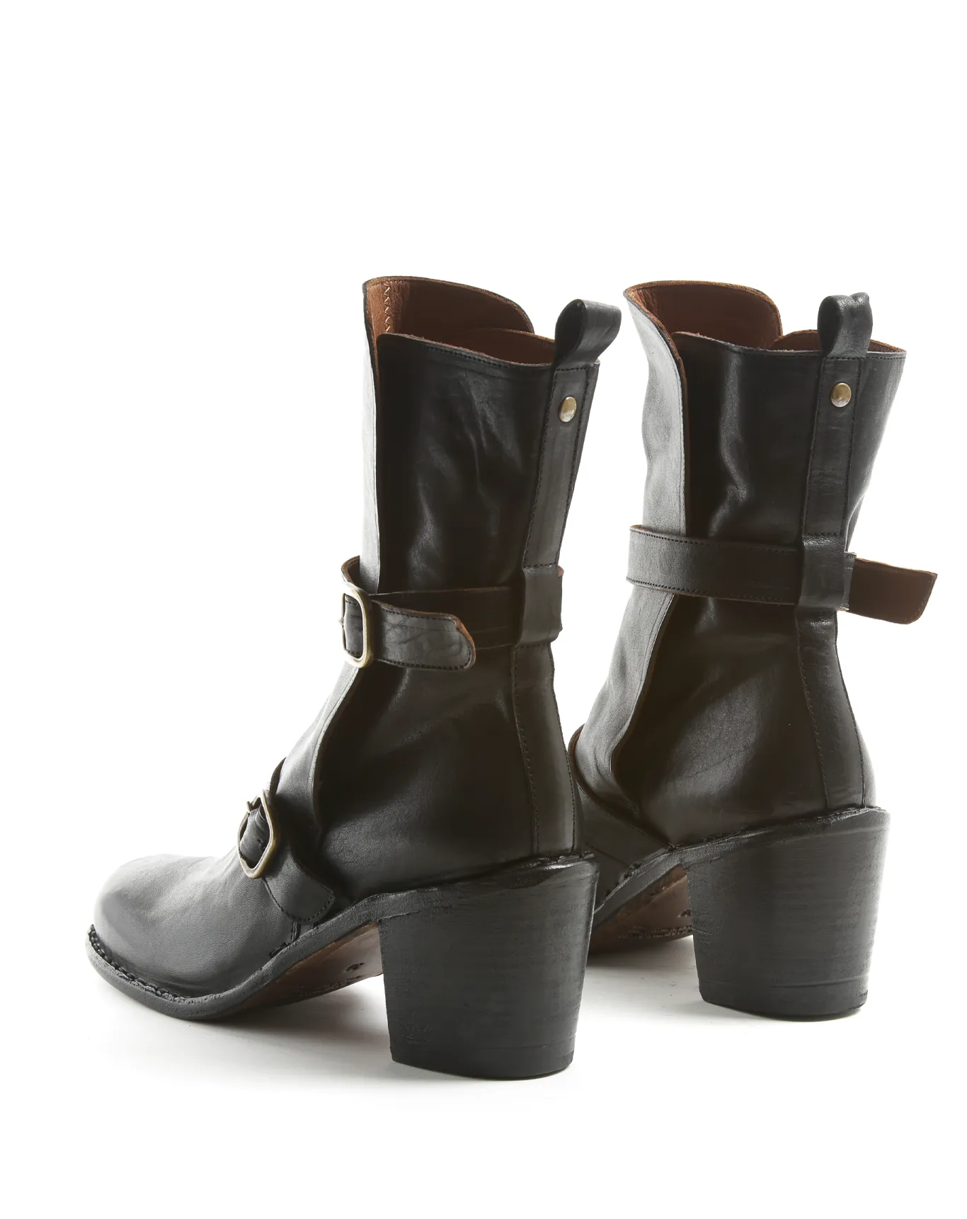 JAZ Black Leather Boots sold by Fiorentini + Baker product image thumbnail 3