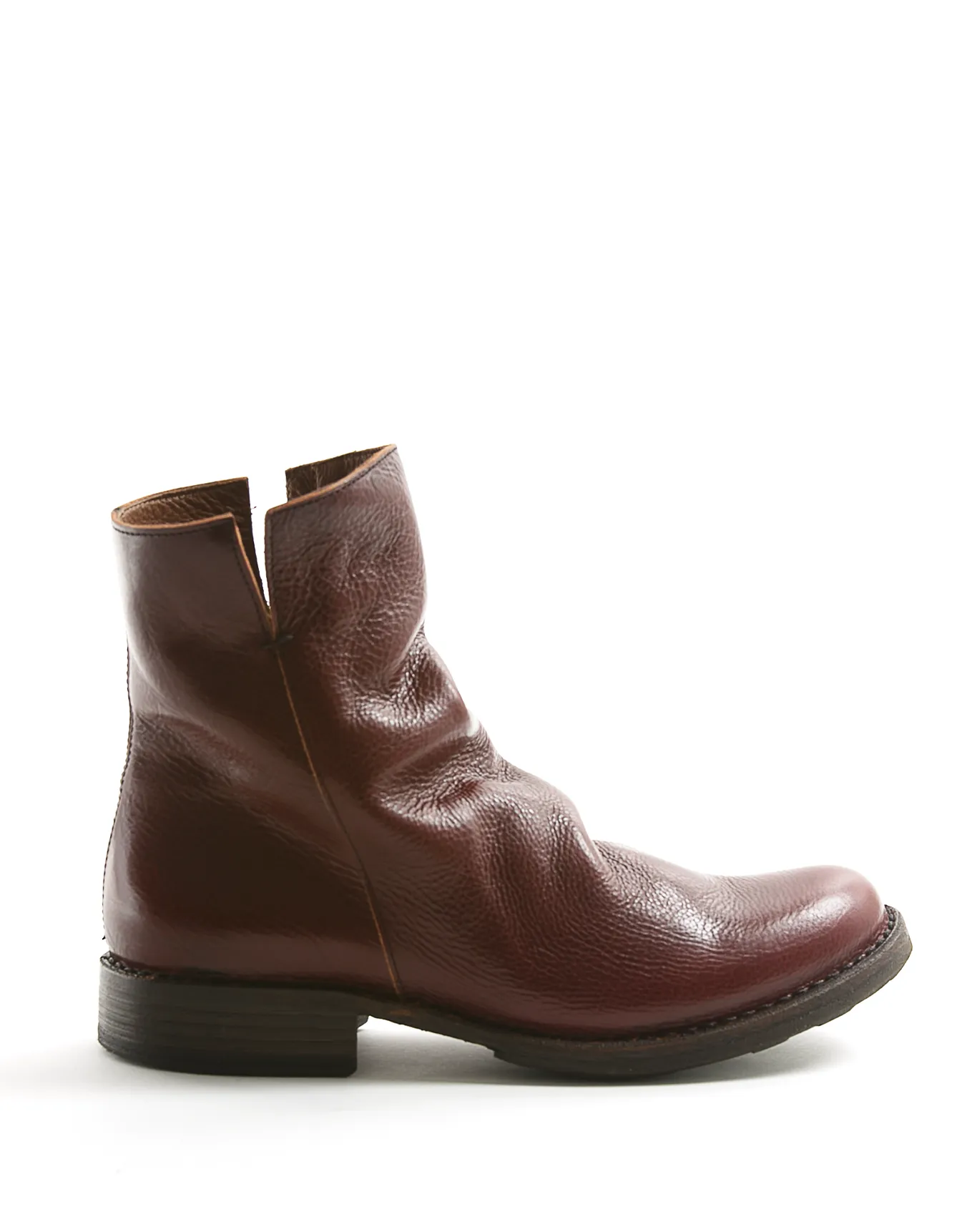 ELF Red Wine Leather Boots sold by Fiorentini + Baker