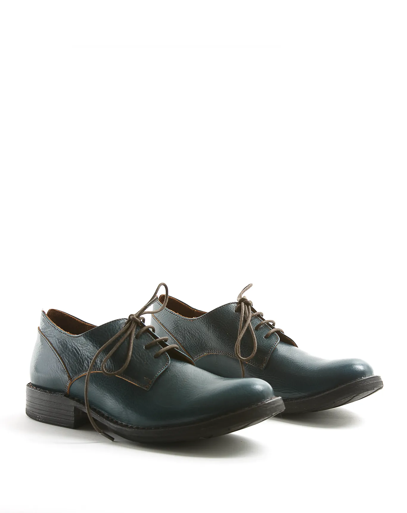 706 Petrol Leather Derby Shoes sold by Fiorentini + Baker product image thumbnail 2