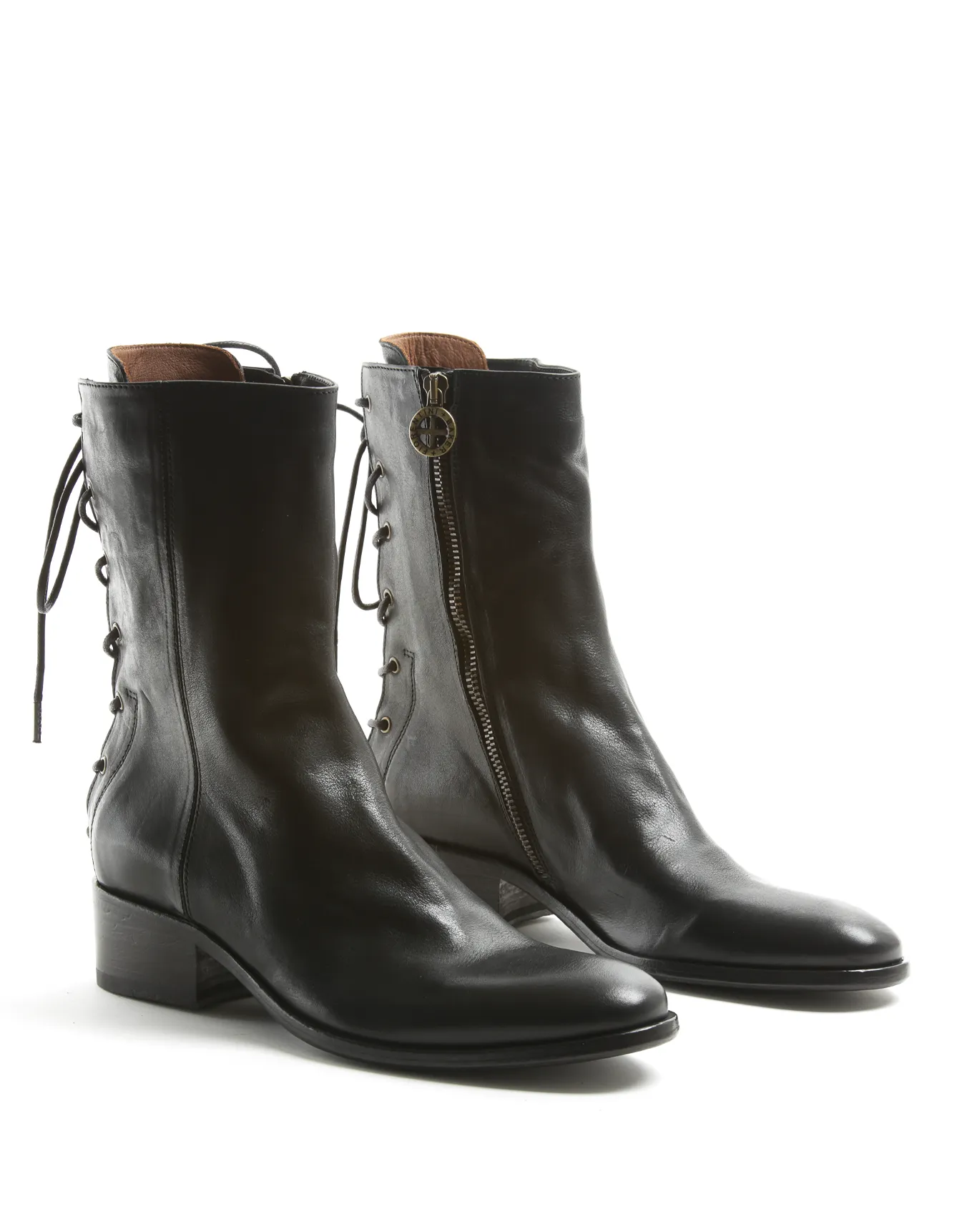 CID Black Leather Boots sold by Fiorentini + Baker product image thumbnail 2