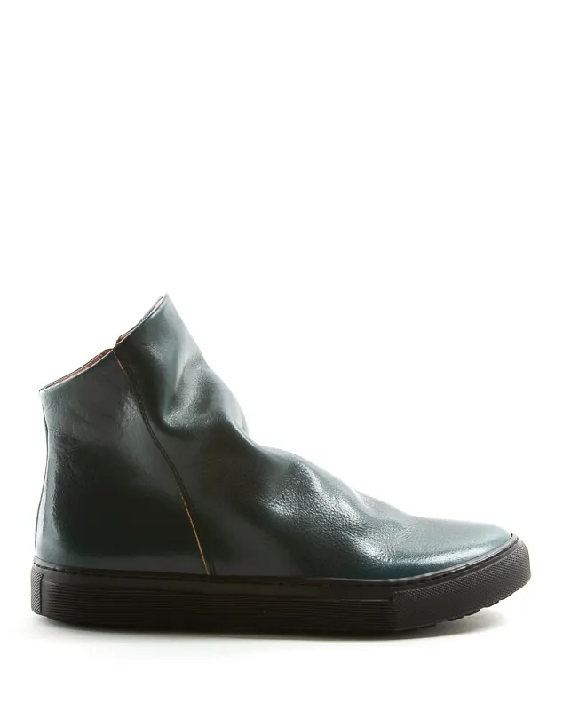 BIEL Petrol Leather Sneakers made by Fiorentini + Baker