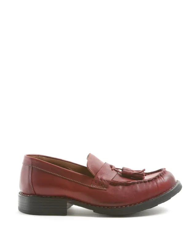 ERIC Red Leather Loafer sold by Fiorentini + Baker