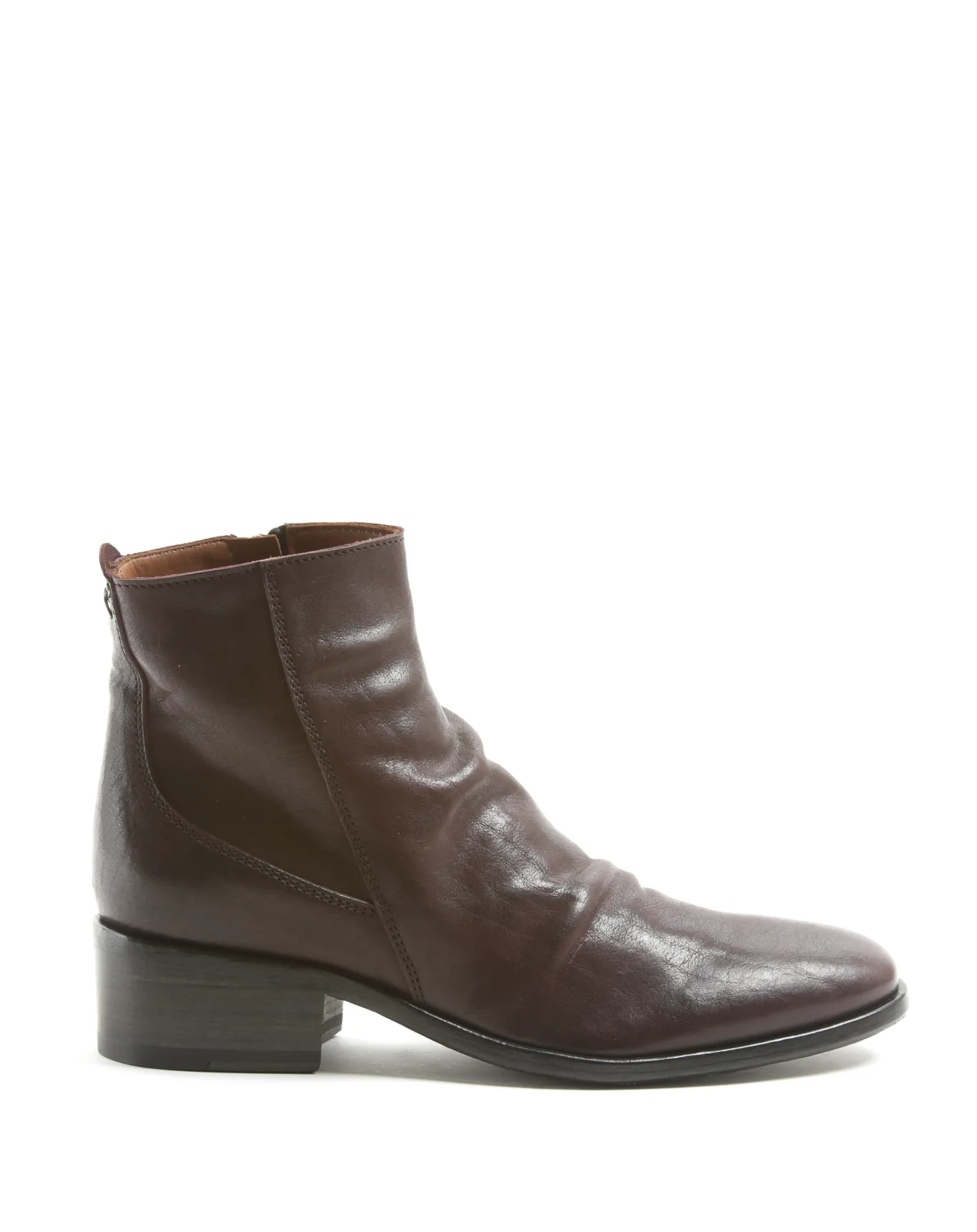 CLAUS Burgundy Leather Boots sold by Fiorentini + Baker