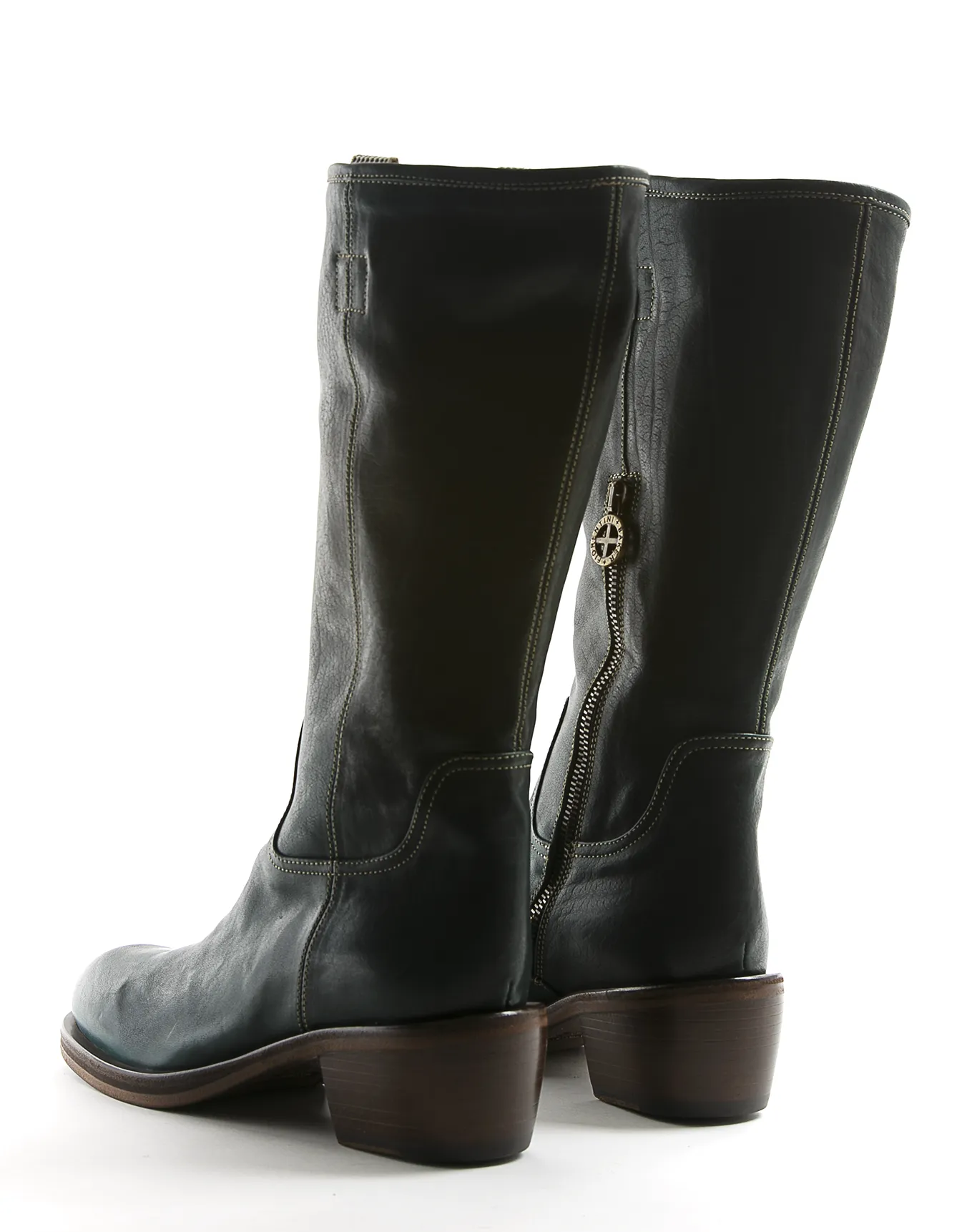 MOLL Green Leather Boots sold by Fiorentini + Baker product image thumbnail 3