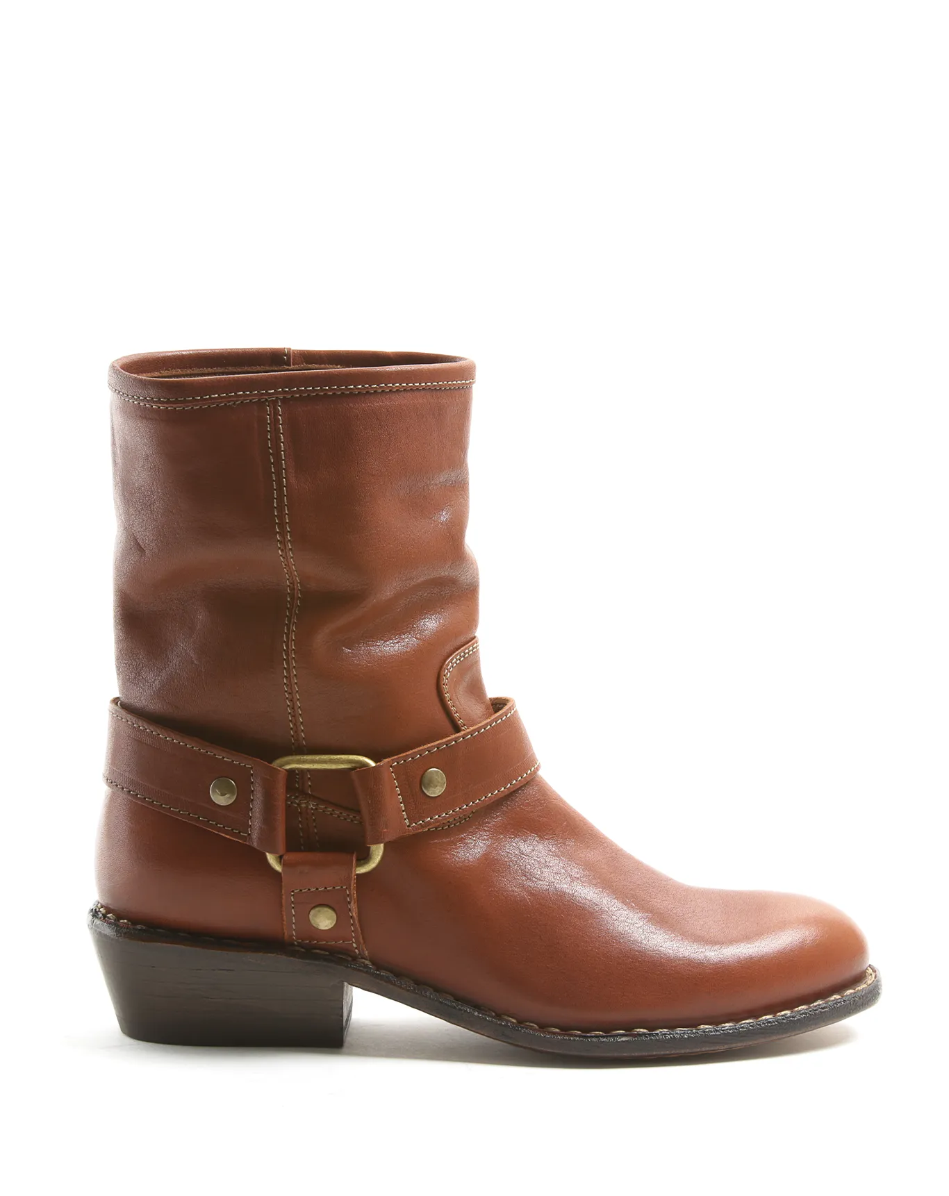 ROLO Brown Leather Boots sold by Fiorentini + Baker