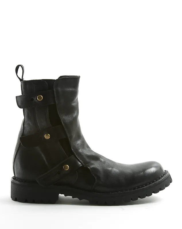 ETERNITY Massive M-Erna Black Leather Boots made by Fiorentini + Baker